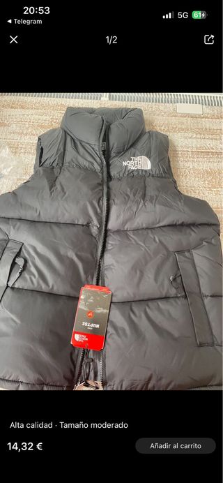 Chaleco The North Face Negro Talla S