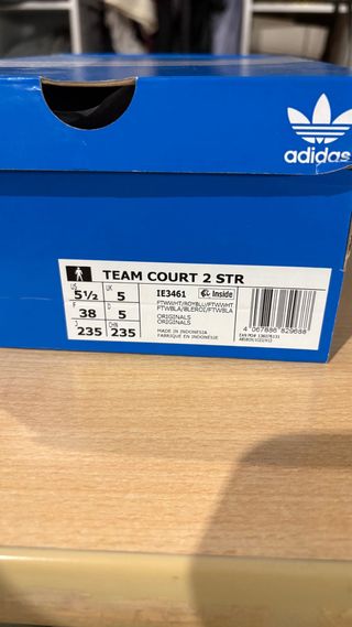 Adidas Team Court 2 STR Blancas y Azules