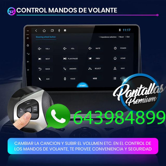 Radio Pantalla CARPLAY GPS para Ford Fiesta