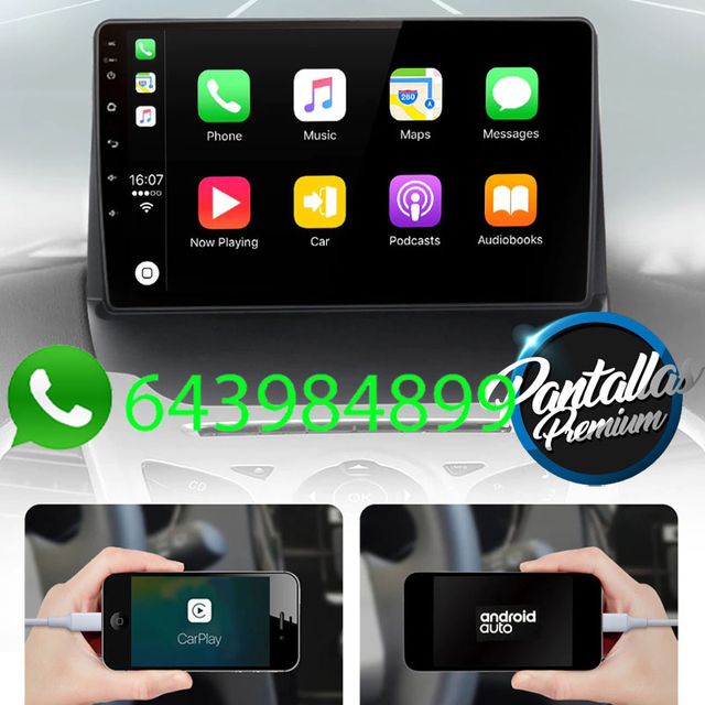 Radio Pantalla CARPLAY GPS para Ford Fiesta