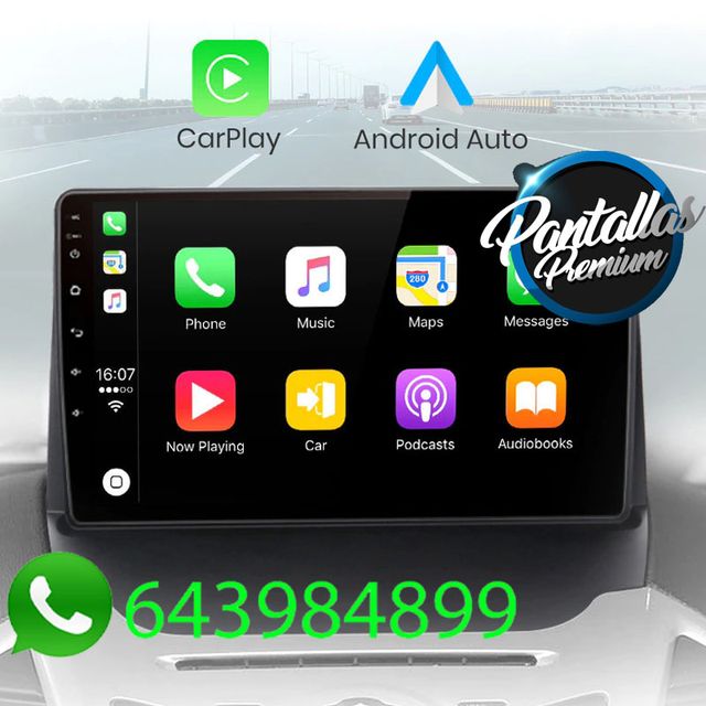 Radio Pantalla CARPLAY GPS para Ford Fiesta