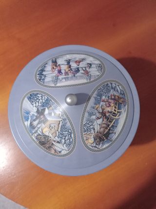 Contenitore natalizio con Babbo Natale