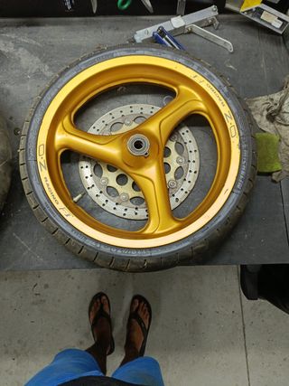 Llantas OZ Racing Doradas Aprilia RS 125
