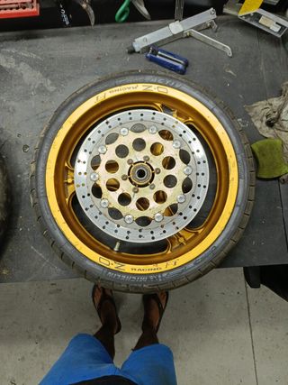 Llantas OZ Racing Doradas Aprilia RS 125
