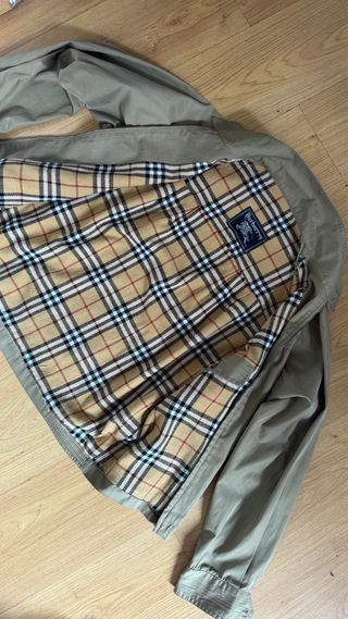 BUEBERRY VINTAGE CHAQUETA GABARDINA CORTA HOMBRE L