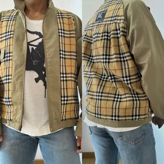 BUEBERRY VINTAGE CHAQUETA GABARDINA CORTA HOMBRE L