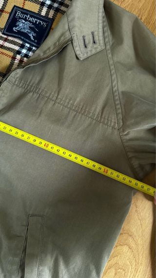 BUEBERRY VINTAGE CHAQUETA GABARDINA CORTA HOMBRE L