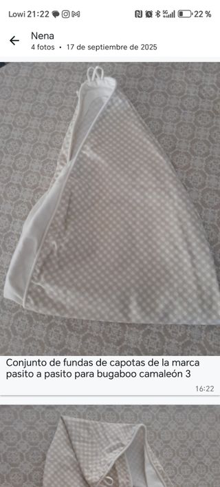 Funda capota Bugaboo Camaleón 3 Pasito a Pasito