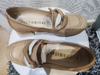 Zapatos Hispanitas Beige Tacon