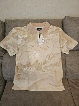 Polo Desigual Talla M Estampado Geométrico