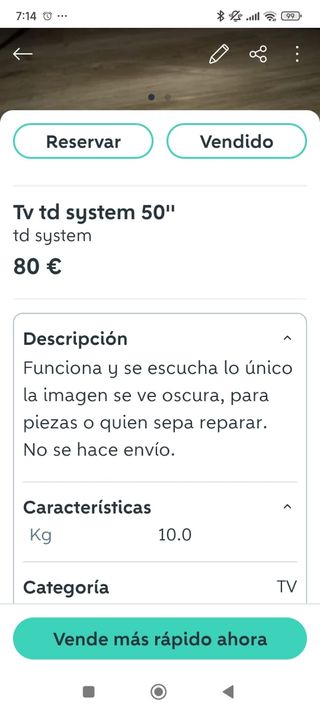 Televisor TD Systems 50 pulgadas