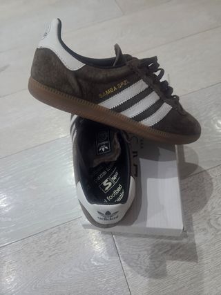 Adidas Samba SPLZ Marroni/Bianche