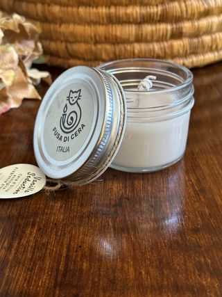 Candela in cera di oliva – Profumo di Vaniglia