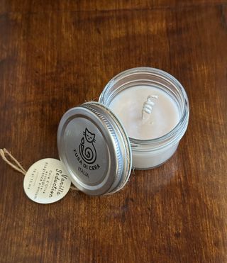 Candela in cera di oliva – Profumo di Vaniglia