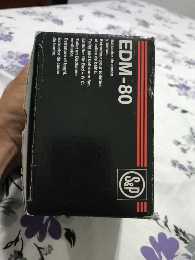 Extractor de Baño S&P EDM-80