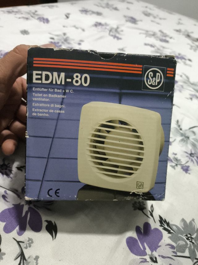 Extractor de Baño S&P EDM-80