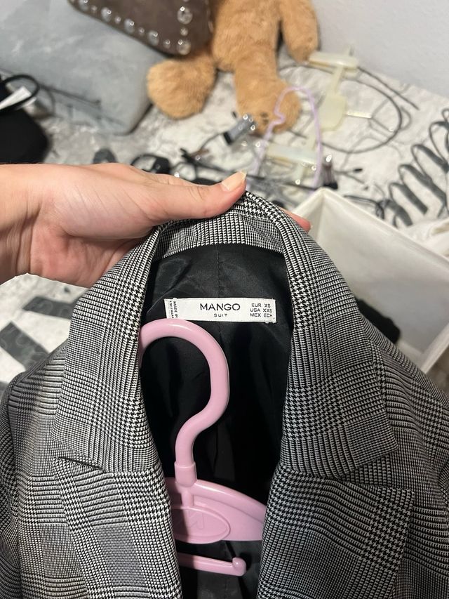 Blazer Gris Mango Talla XS