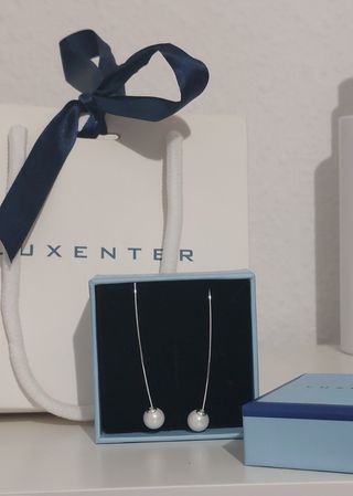 Pendientes Luxenter Plata y Perla