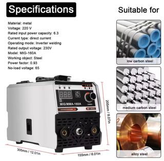 Soldador Inverter MIG/MMA 160A