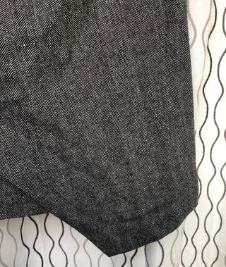 Falda de tweed gris y negro