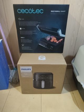 Lote Freidora Philips y Grill Cecotec
