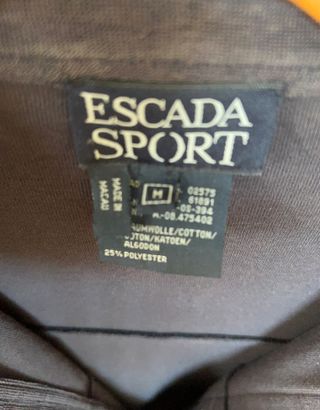 Camisa Escada Sport Talla S/36/8 Azul/Gris