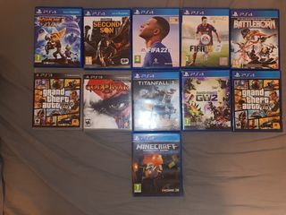 Lote Videojuegos PS4 y PS3