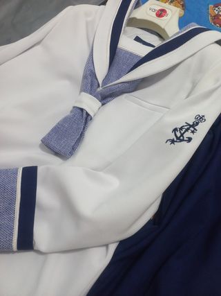 Traje Comunión Niño Varones Blanco/Azul