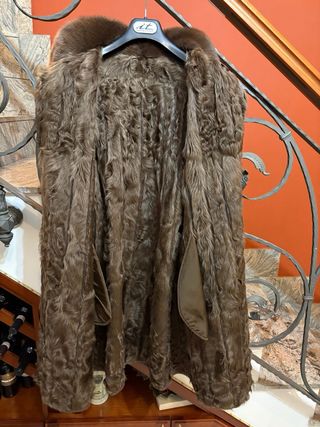 Cappotto donna vera pelle con pelliccia