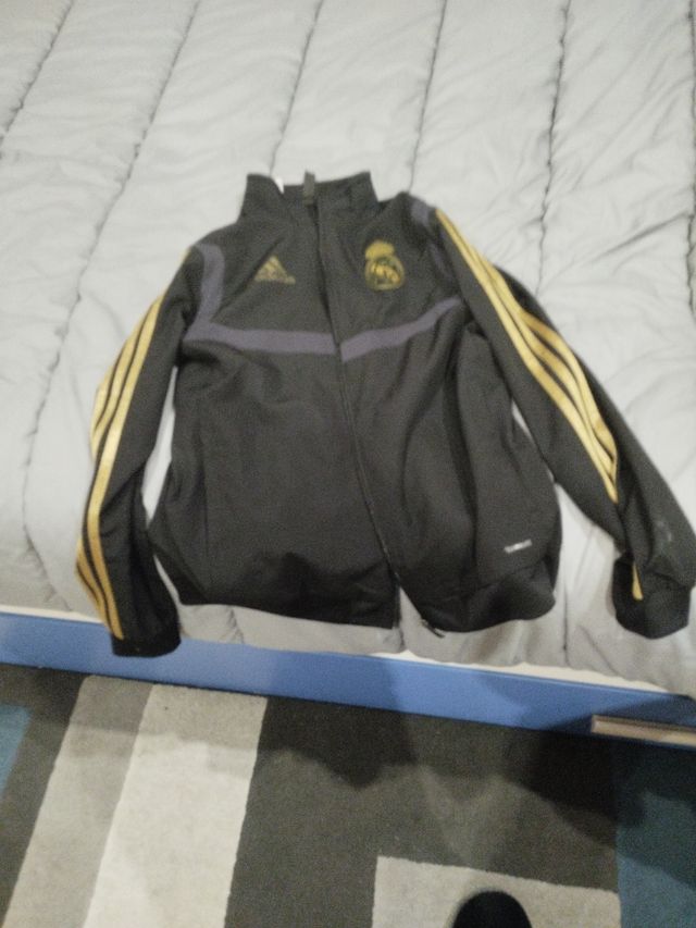 Chaqueta Real Madrid Adidas 13-14 Negra y Dorada