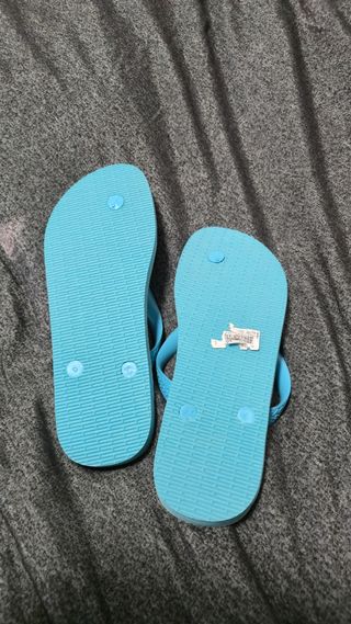 Chinelos Havaianas Novos Azul e Branco 41-42