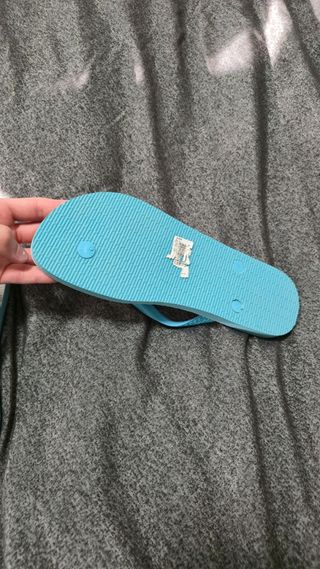 Chinelos Havaianas Novos Azul e Branco 41-42