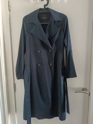 Gabardina azul Marques ZARA 