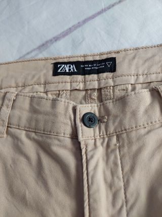 Pantalón Chino Zara Man Talla 40 Beige