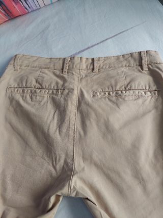 Pantalón Chino Zara Man Talla 40 Beige