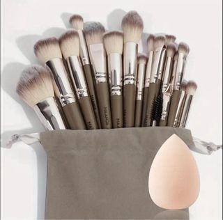 Juego 20 Pinceles Maquillaje MAANGE Beige/Oro