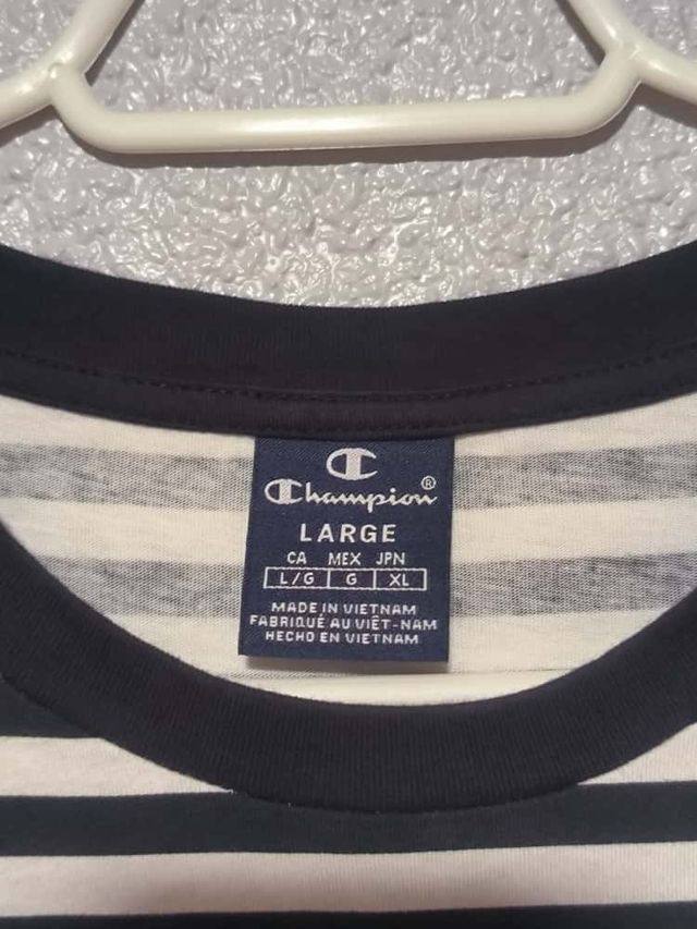 Camiseta Champion Rayas Talla XL