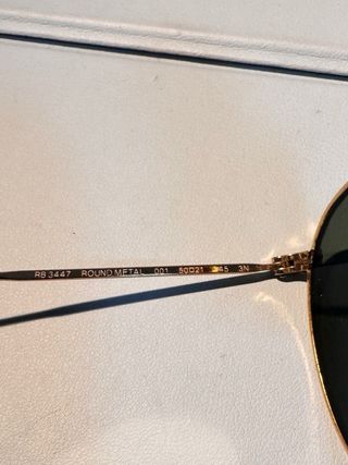 Gafas Ray-Ban Doradas Lente Verde