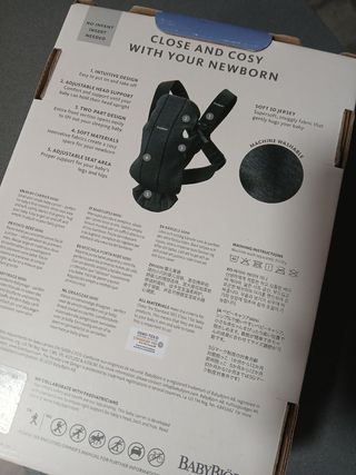 Mochila Portabebés Babybjorn Gris
