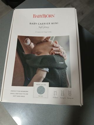 Mochila Portabebés Babybjorn Gris