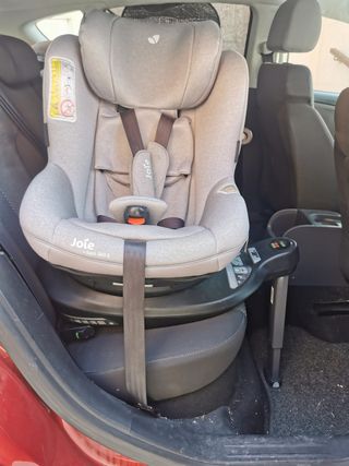 Silla Auto Joie i-Spin 360 Gris + Funda