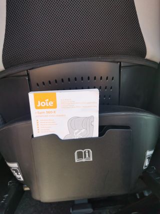 Silla Auto Joie i-Spin 360 Gris + Funda