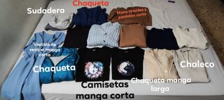 Pack Camisetas variadas 10/12 prendas 