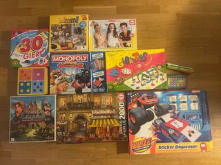 Lote de juegos de mesa infantiles
