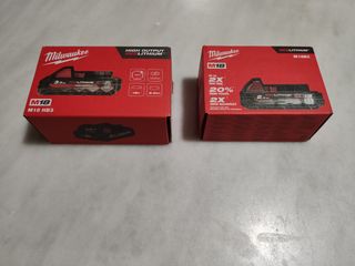 Lote 2 Baterías Milwaukee M18 3ah y 2ah