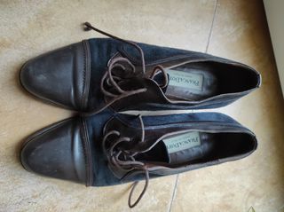Zapatos de tacón azul mujer talla 39