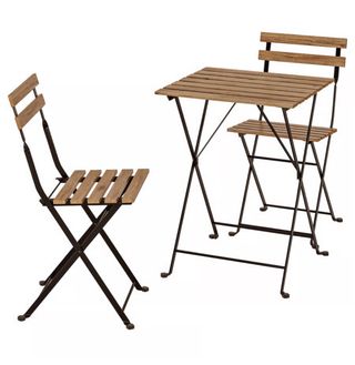 Mesa y 2 Sillas Plegables Balcón Ikea