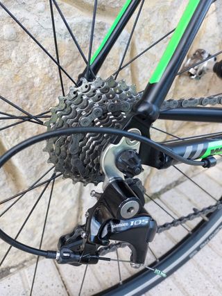 Bicicleta Carretera Connor WRC Spirit X Negra/Verd
