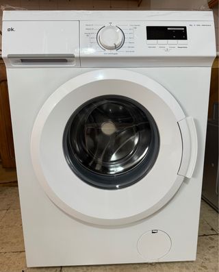 Lavadora OK. Carga Frontal Blanca