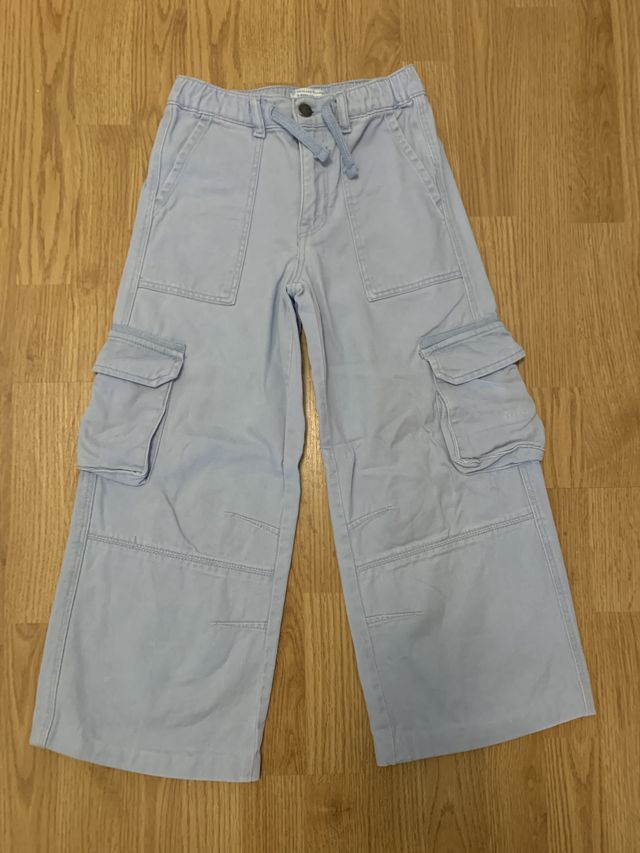 Pantalón niña azul cargo